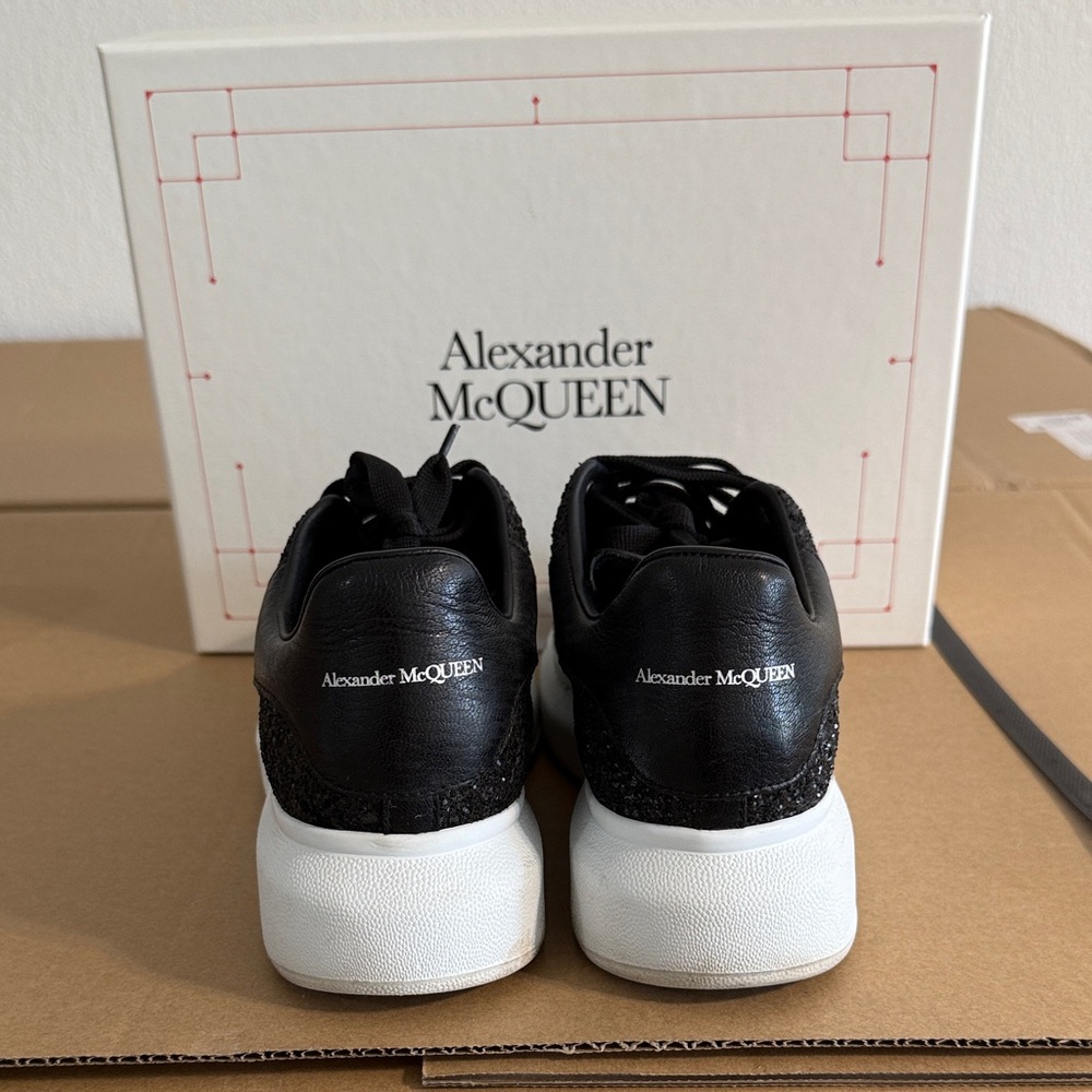 Alexander McQueen Black Sparkle Sneakers - Picture 4 of 7